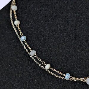 (2/$20) 2-Strand Dainty Beaded Chain Anklet